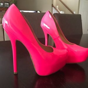 Charlotte Russe Hot Pink Pumps